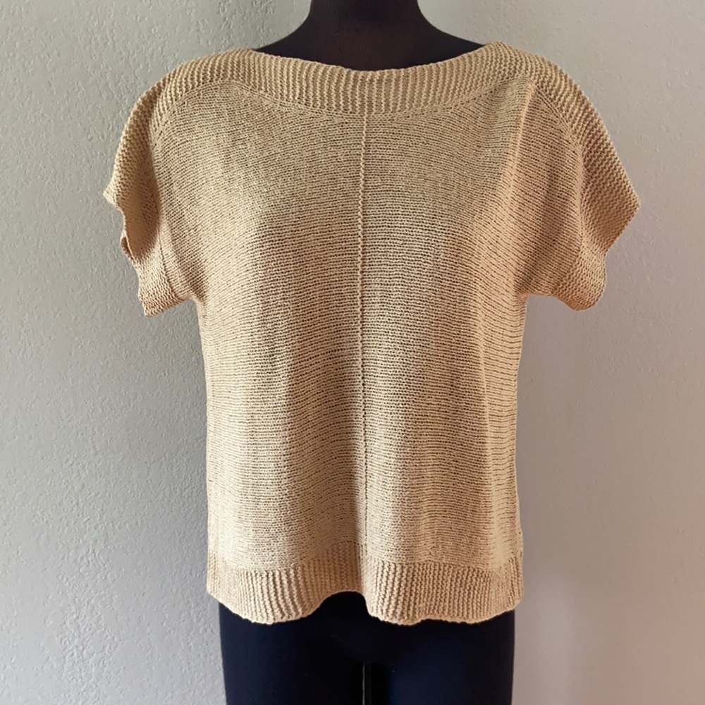 Cable & Gauge short sleeve sweater Medium